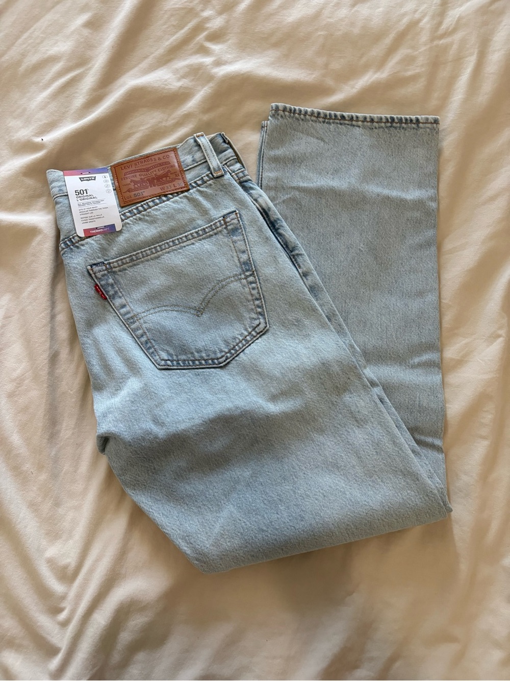 Levi's 501 Straight Light Blue Jeans